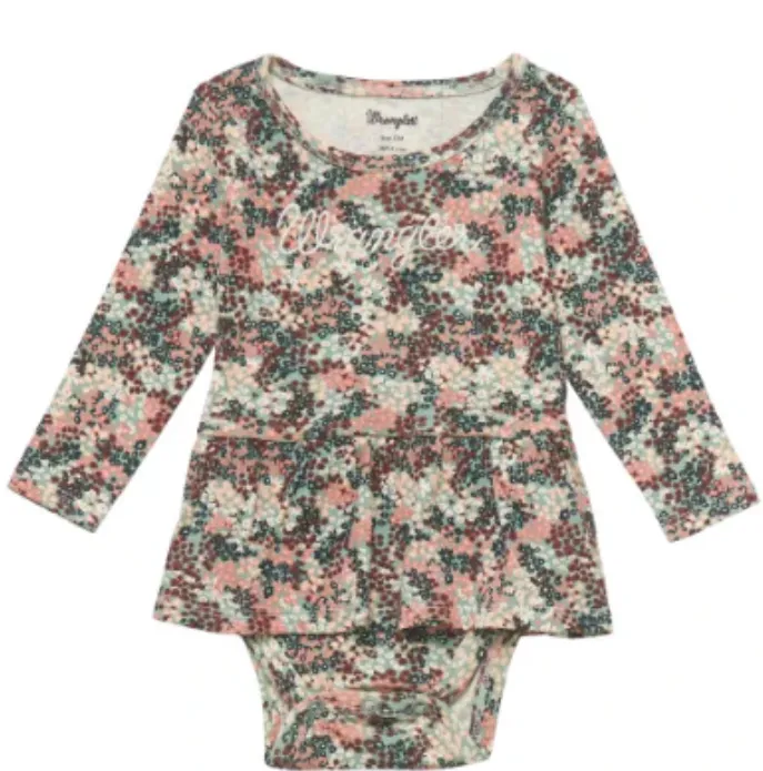 112353058- Wrangler Infant Girl's Onesie- Multi