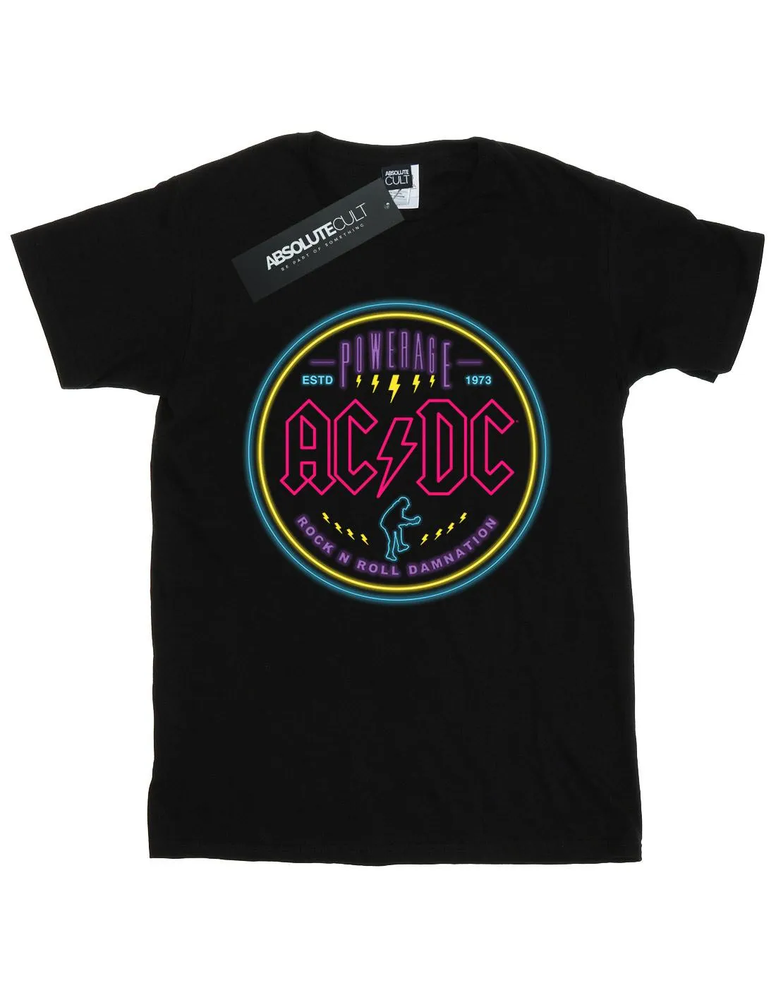 AC/DC Boys Circle Neon T-Shirt