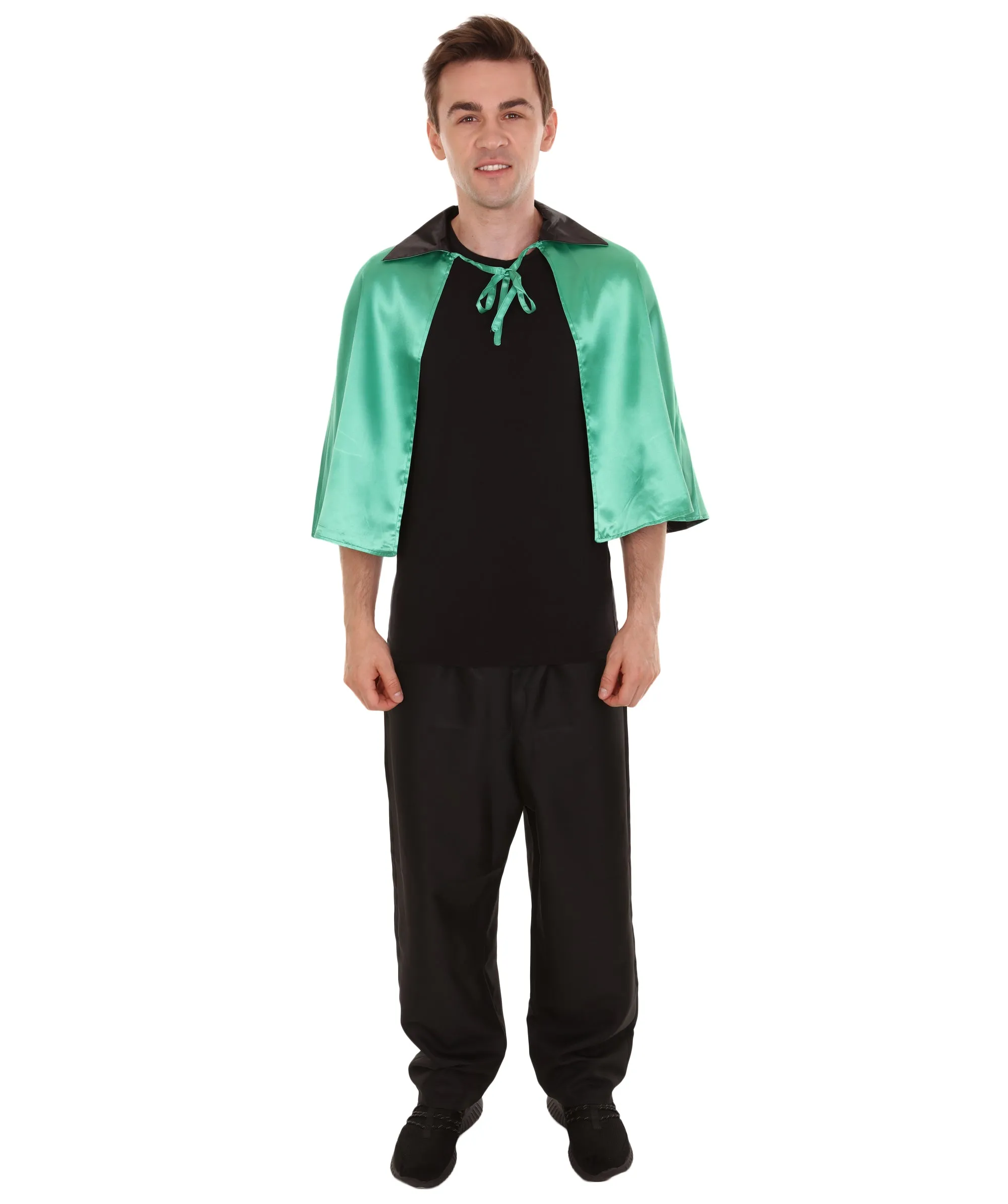 Adult Men's Vampire Cape | Green & Black Halloween Costume