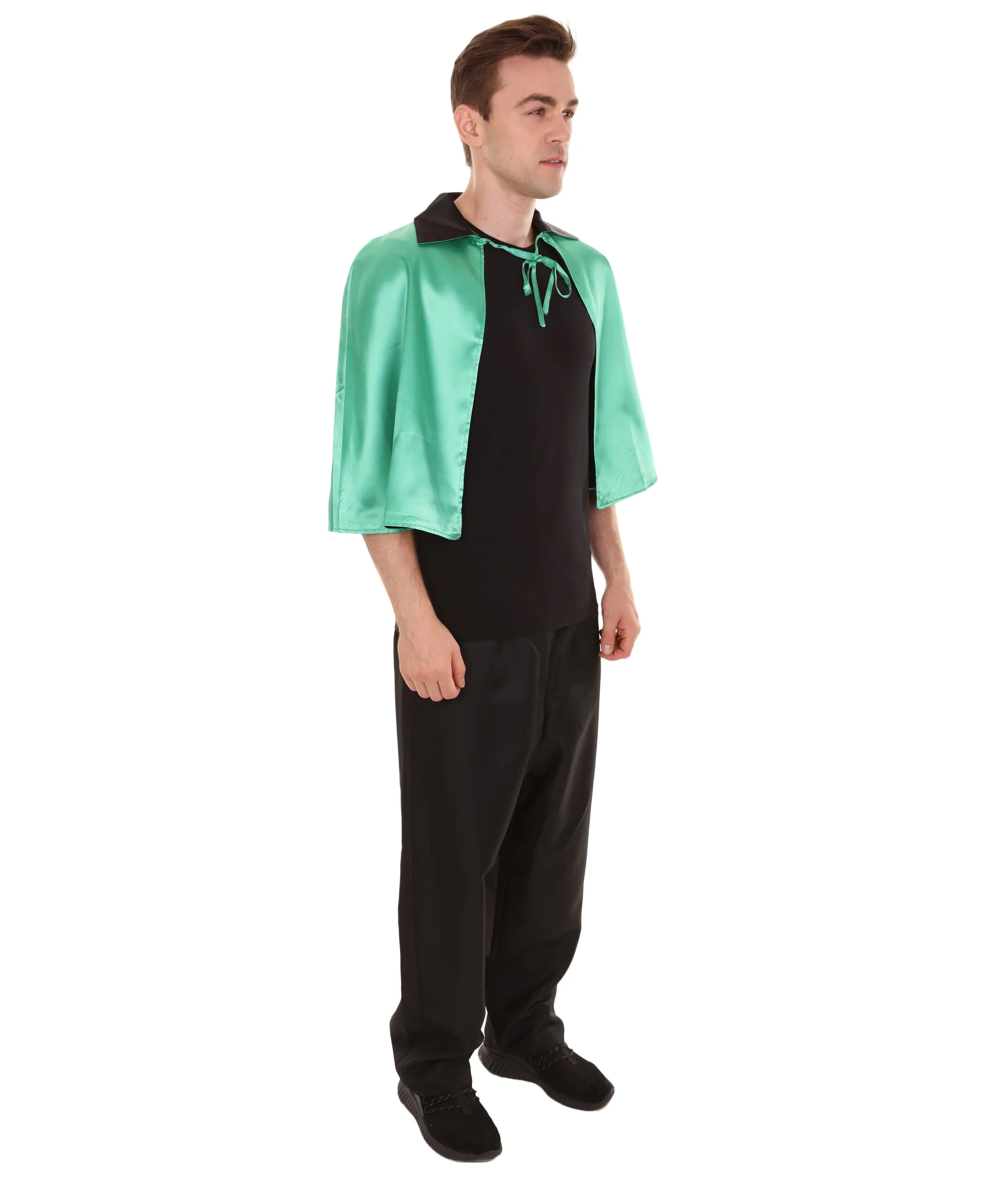 Adult Men's Vampire Cape | Green & Black Halloween Costume