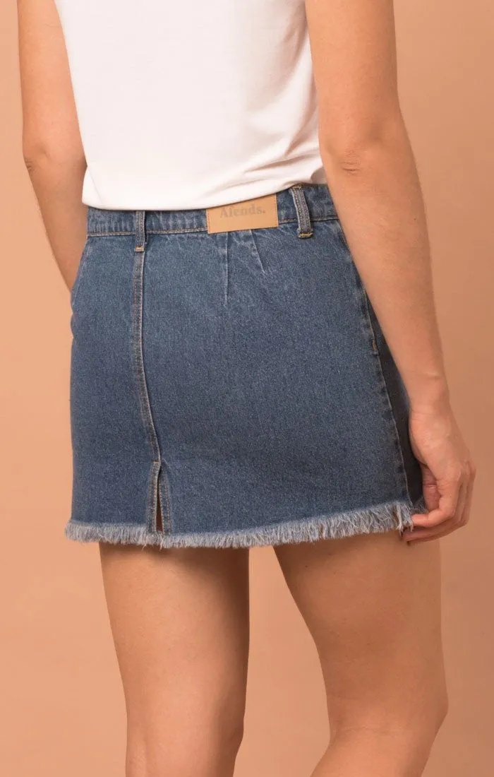 Afends Womens Coupe - Denim Skirt