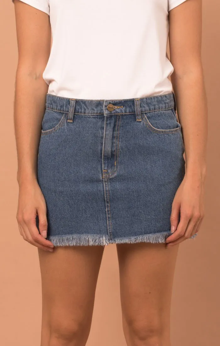 Afends Womens Coupe - Denim Skirt