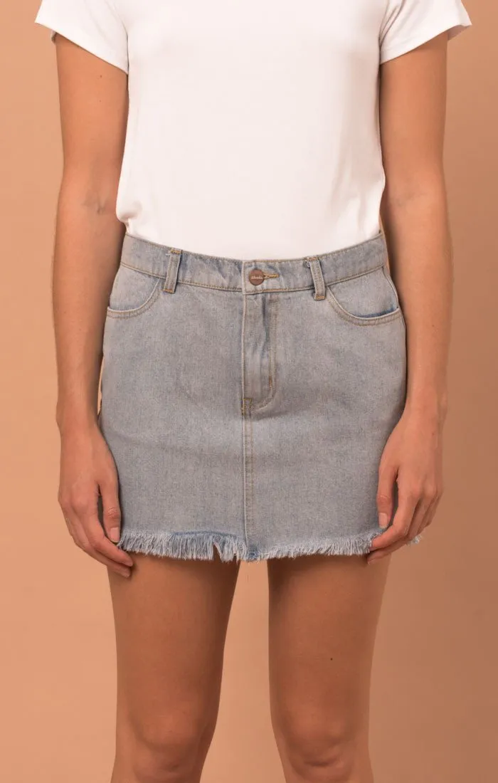 Afends Womens Coupe - Denim Skirt