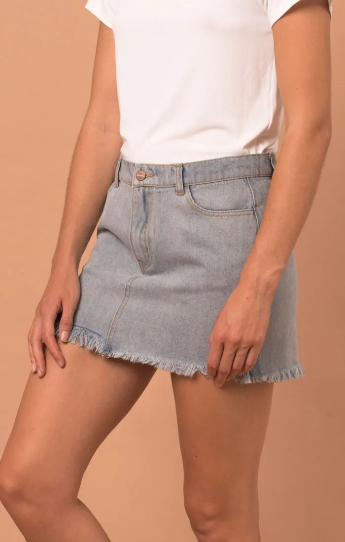 Afends Womens Coupe - Denim Skirt