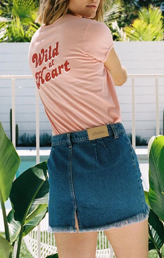 Afends Womens Coupe - Denim Skirt