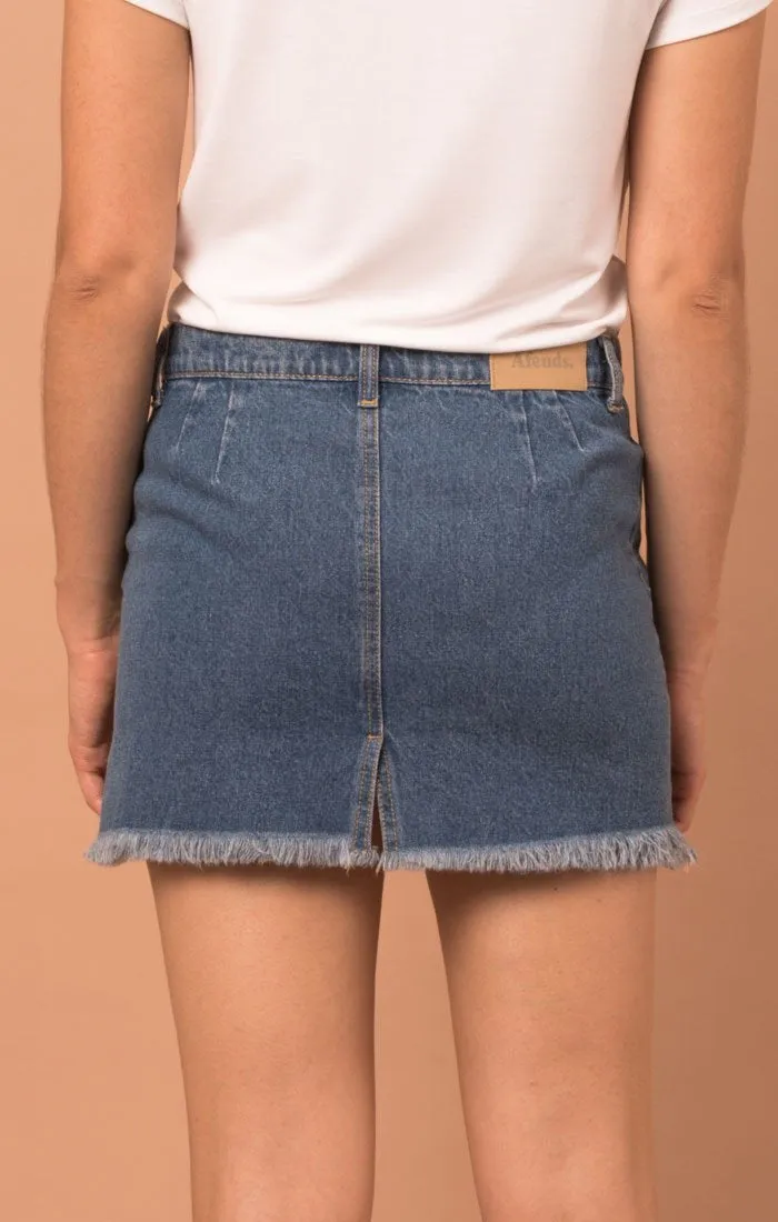 Afends Womens Coupe - Denim Skirt
