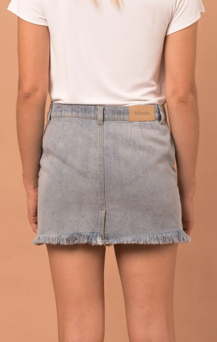 Afends Womens Coupe - Denim Skirt