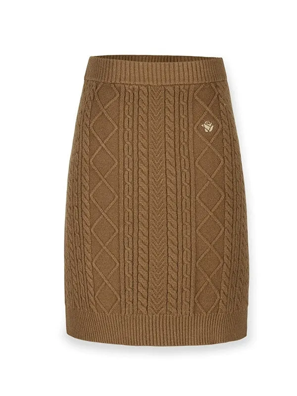 Cable Knitted Skirt