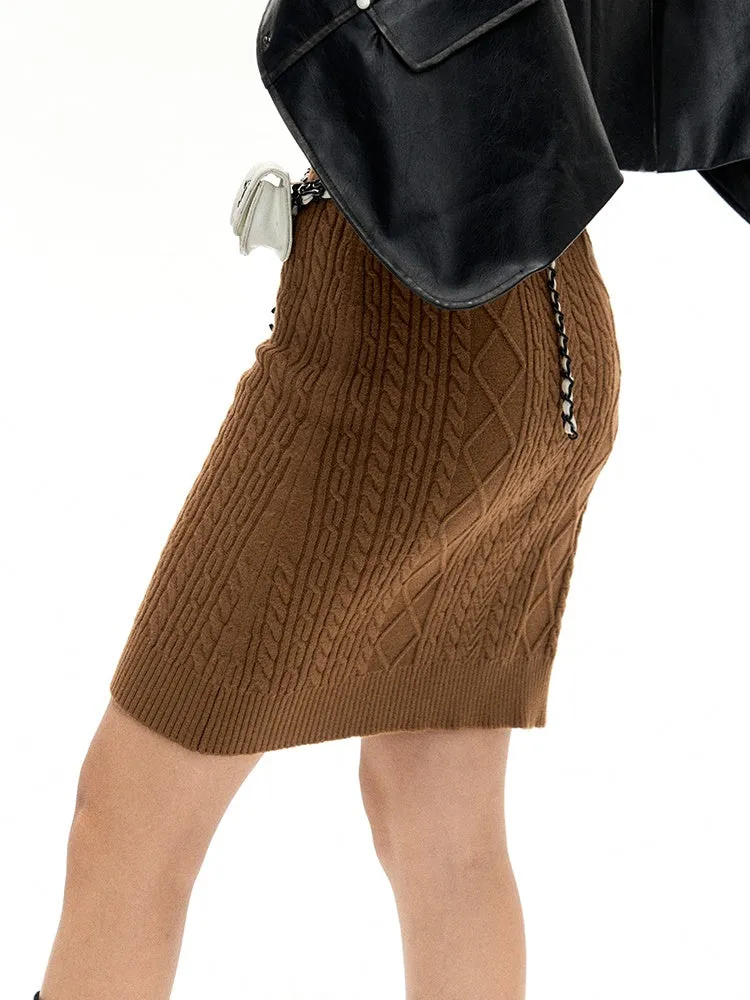 Cable Knitted Skirt