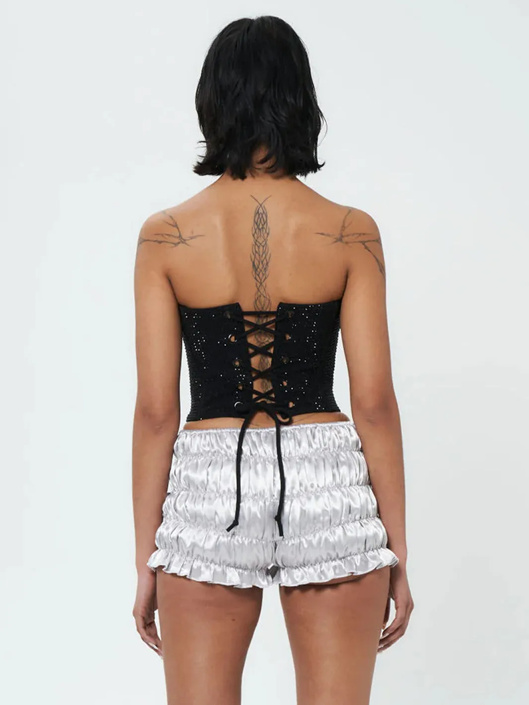 DARK DESIRES CORSET - JET BLACK