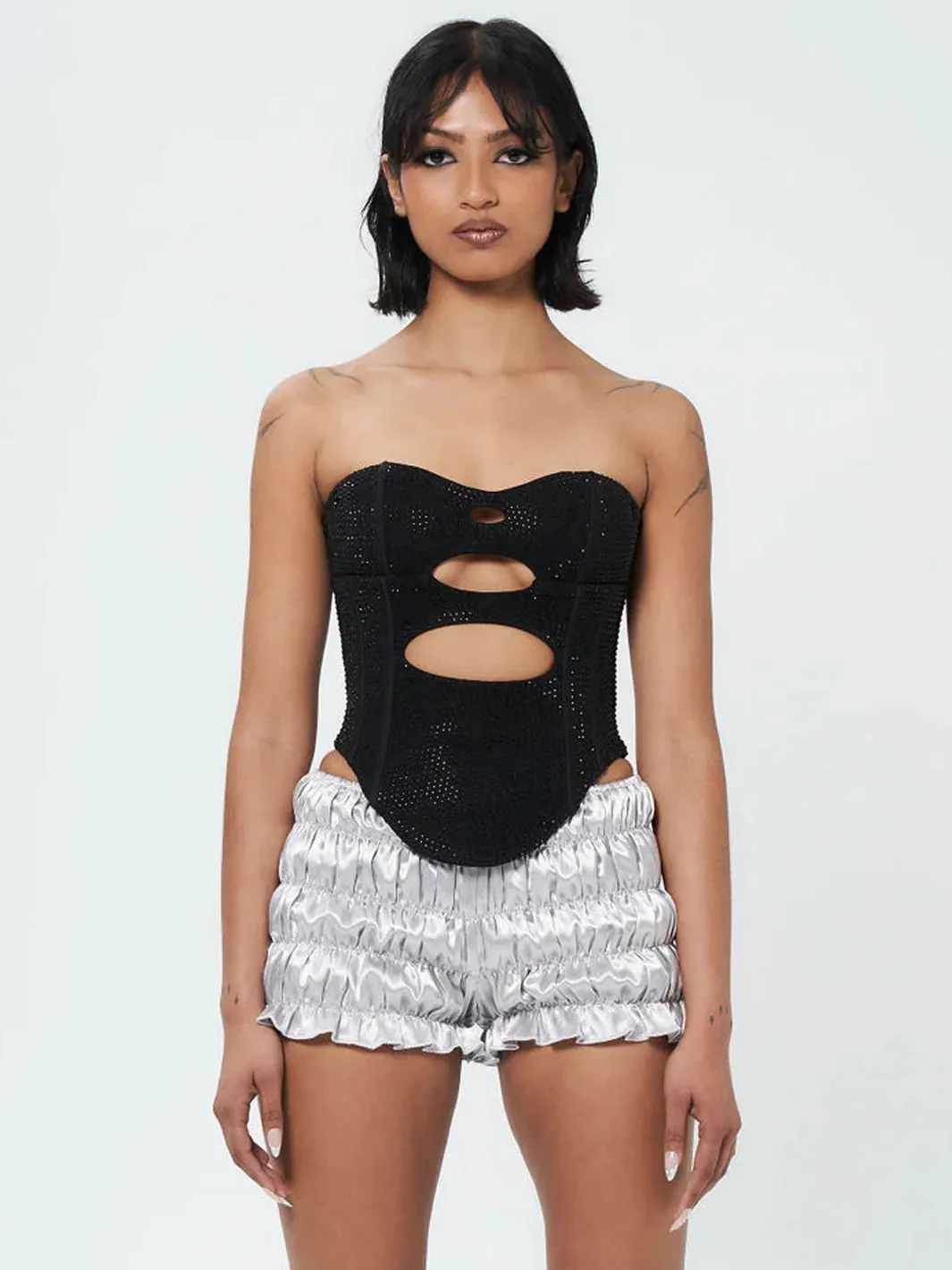 DARK DESIRES CORSET - JET BLACK