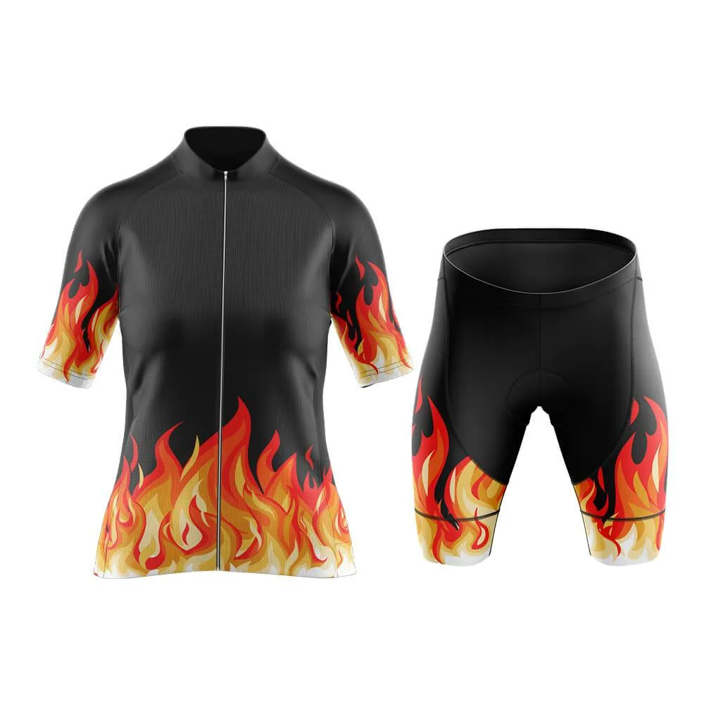 Elemental Fire (Black) Aero Cycling Kit