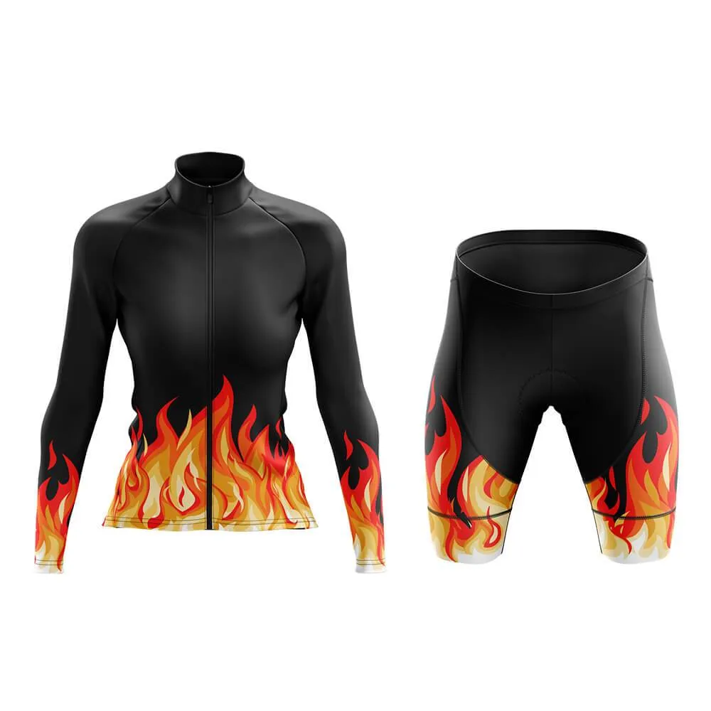 Elemental Fire (Black) Aero Cycling Kit