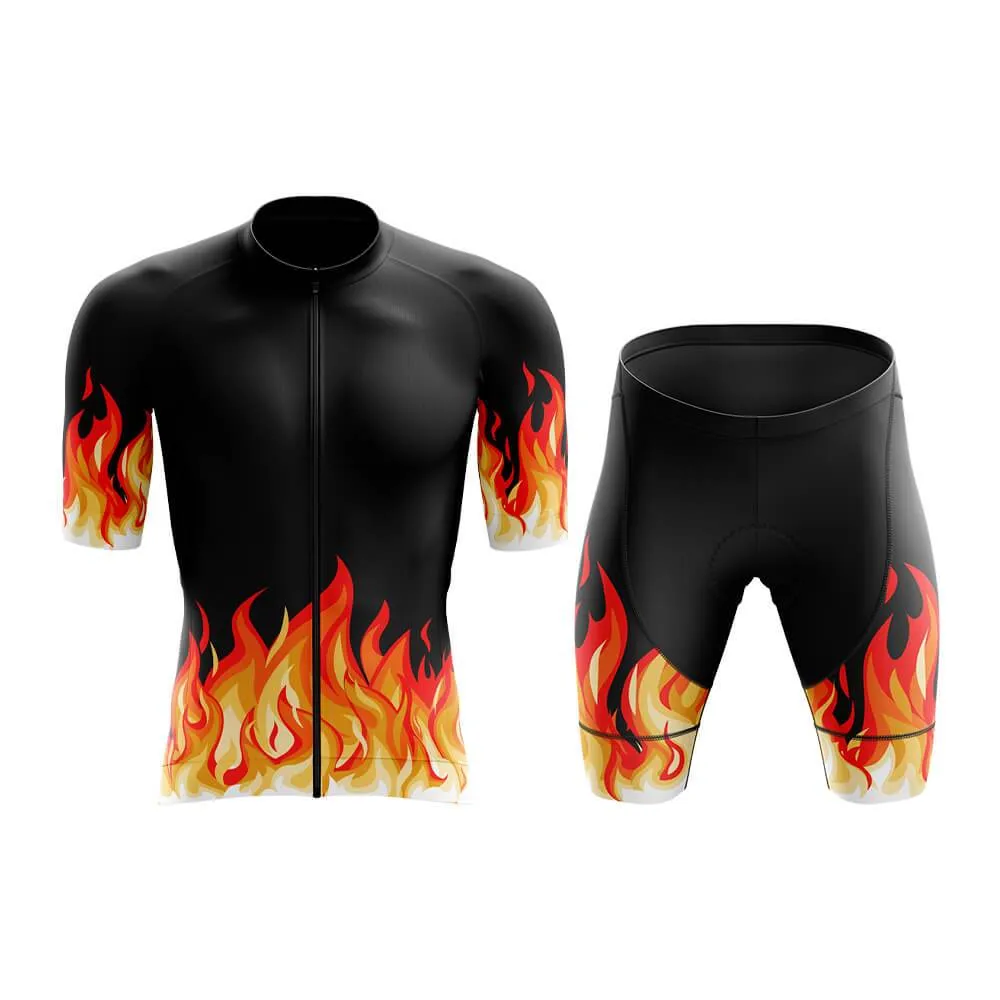 Elemental Fire (Black) Aero Cycling Kit