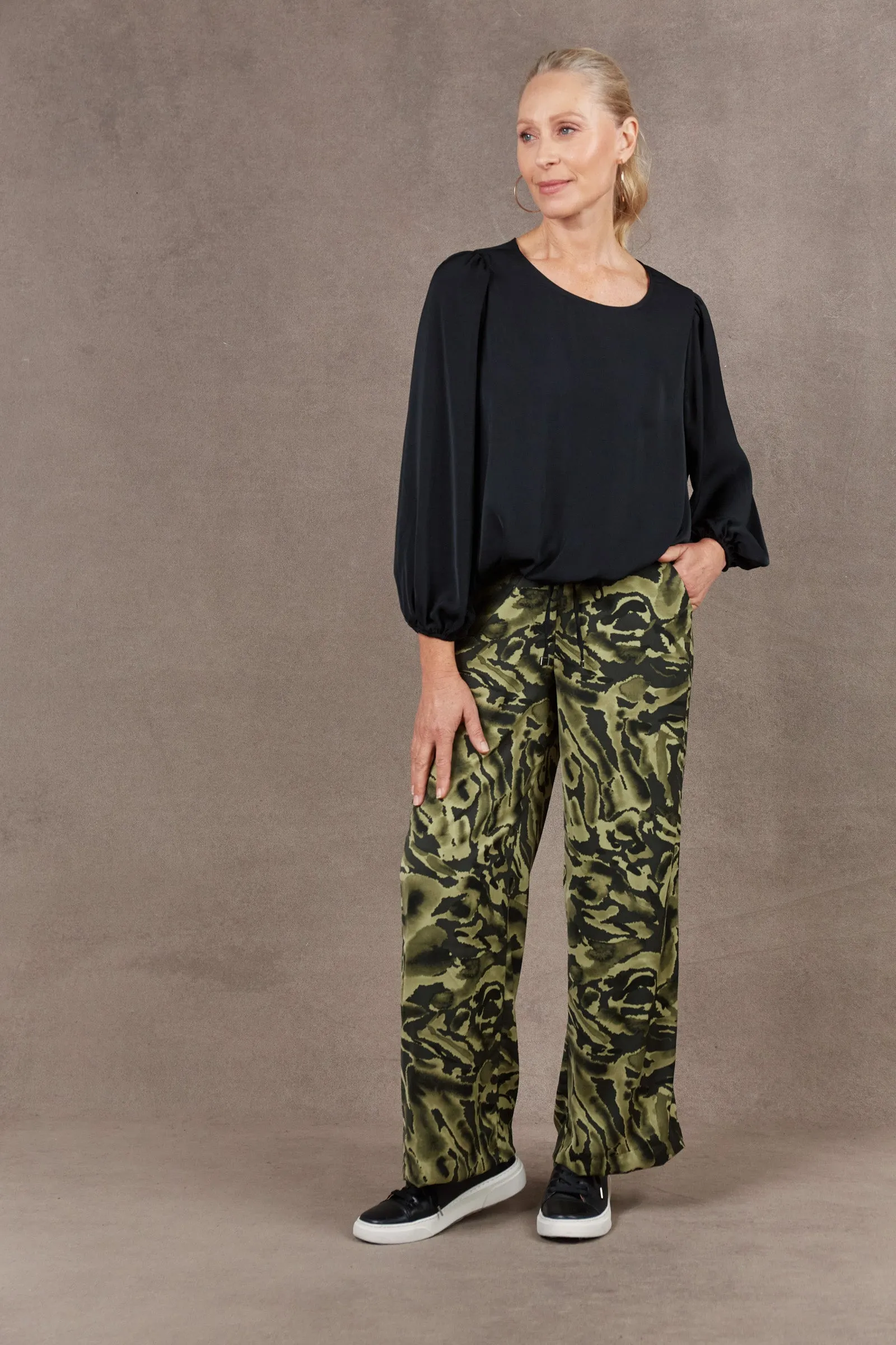 Mayan Drawstring Top - Ebony