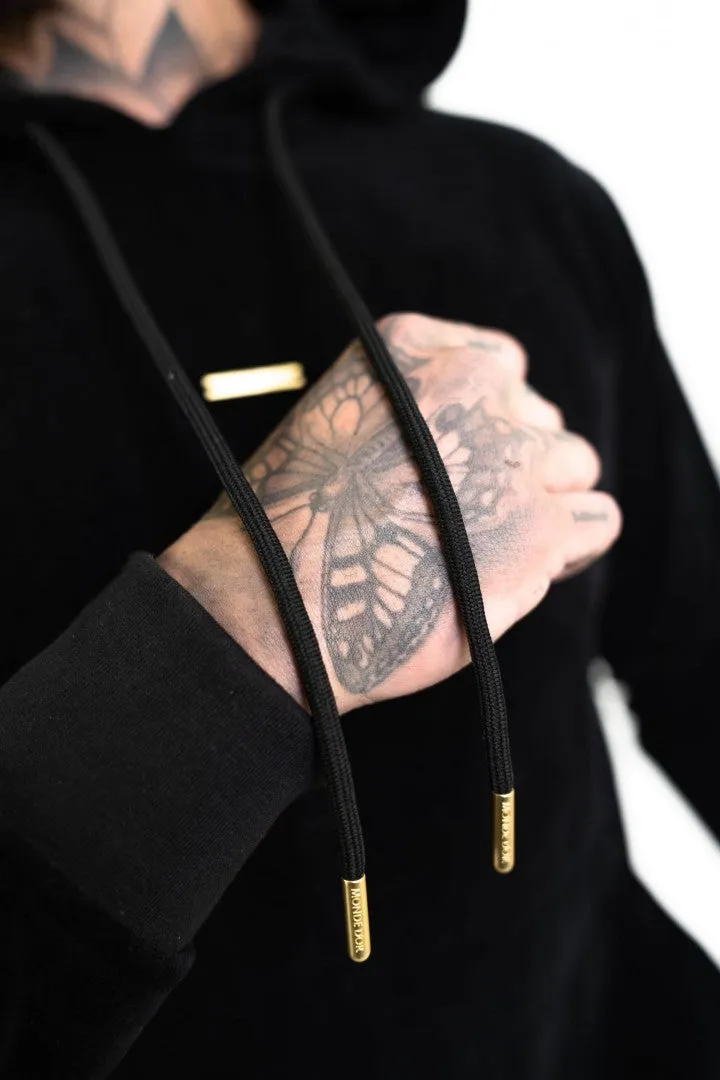 Men's Black Velour Tracksuit Set