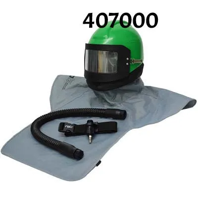 Nova 2000 Sandblasting Helmet with Air Flow Control made by RPB in the USA