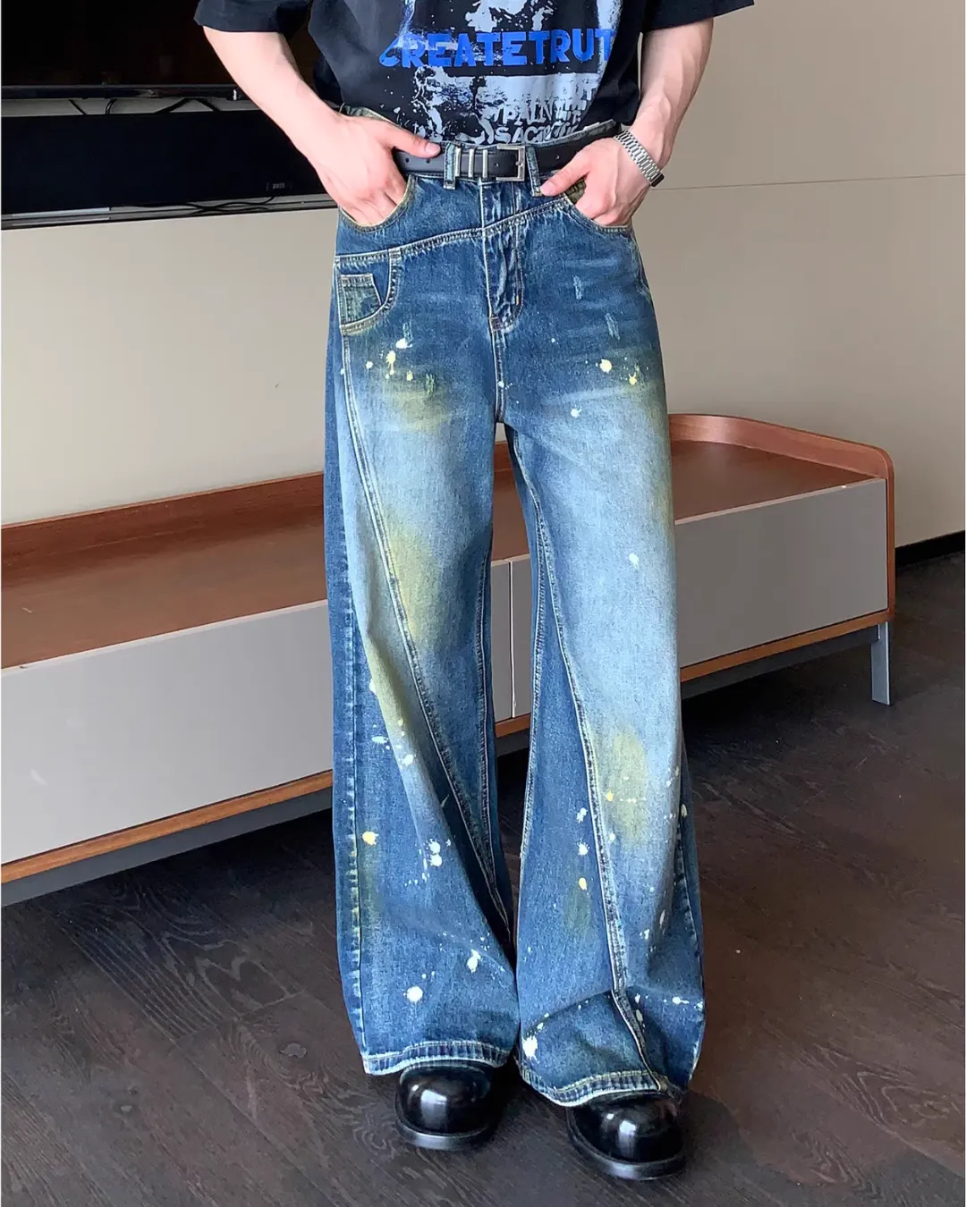 Painted Denim Pants CBJ0090
