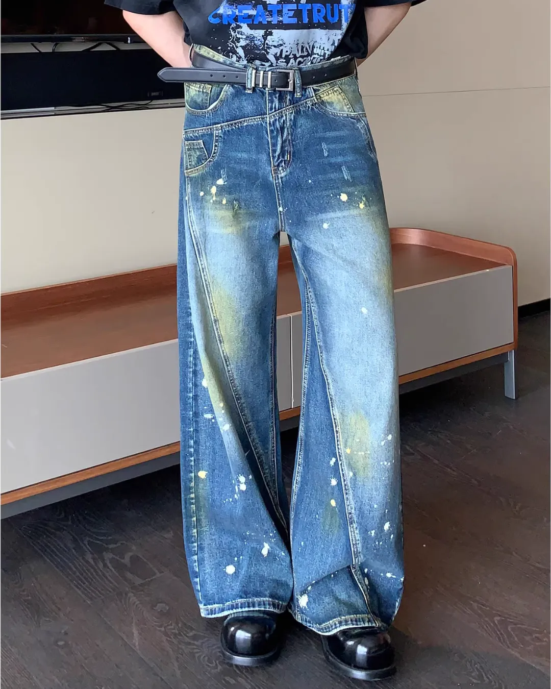 Painted Denim Pants CBJ0090