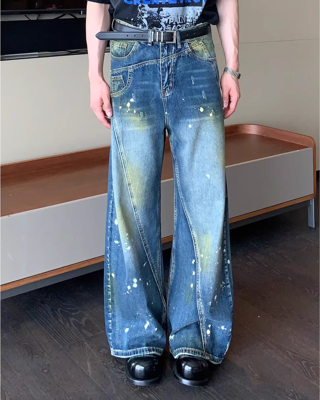 Painted Denim Pants CBJ0090