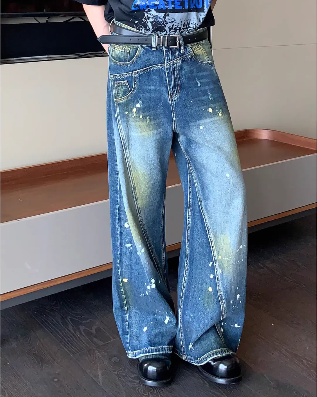 Painted Denim Pants CBJ0090