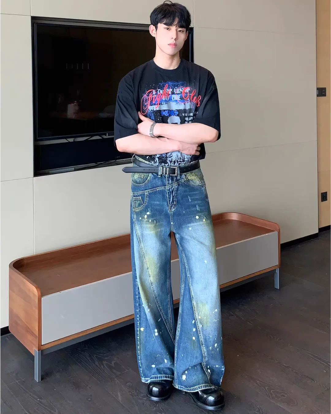 Painted Denim Pants CBJ0090