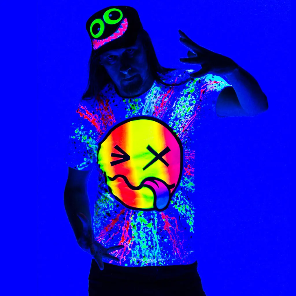 RAINBOW TONGUE UNISEX T-SHIRT BLACK