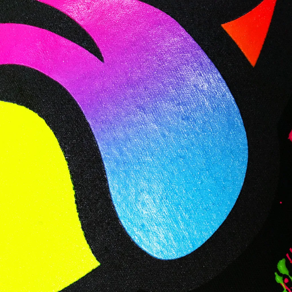 RAINBOW TONGUE UNISEX T-SHIRT BLACK