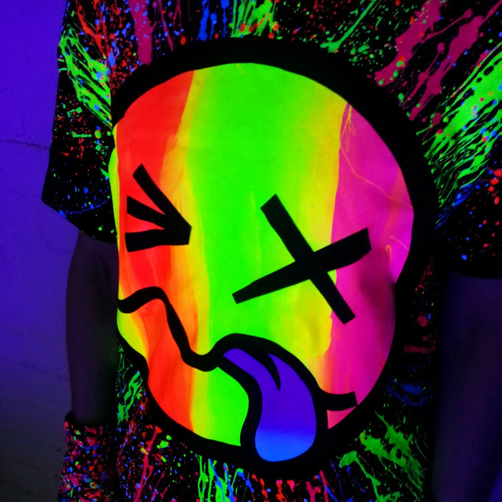 RAINBOW TONGUE UNISEX T-SHIRT BLACK