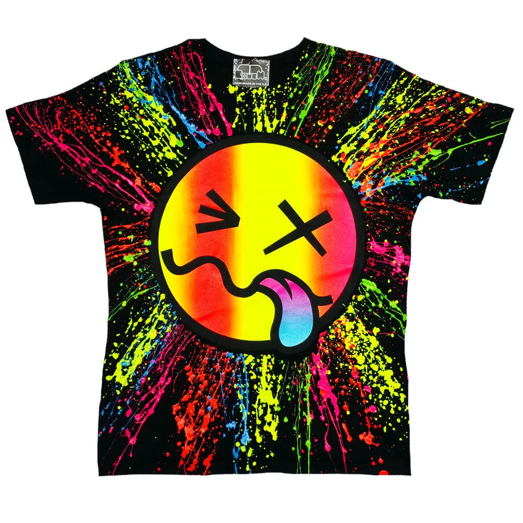 RAINBOW TONGUE UNISEX T-SHIRT BLACK
