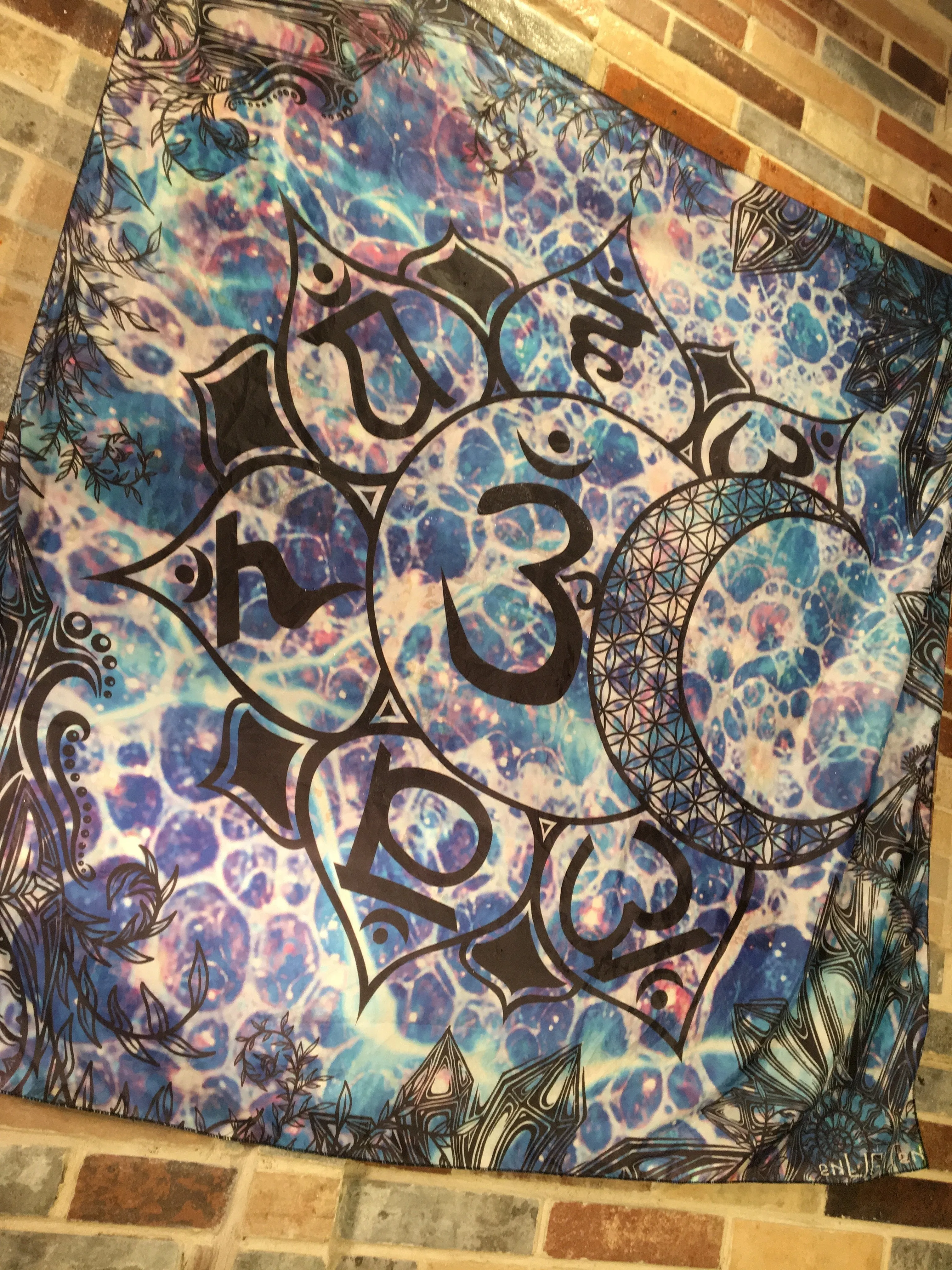 Sun And Moon Lotus Chakras Tapestry