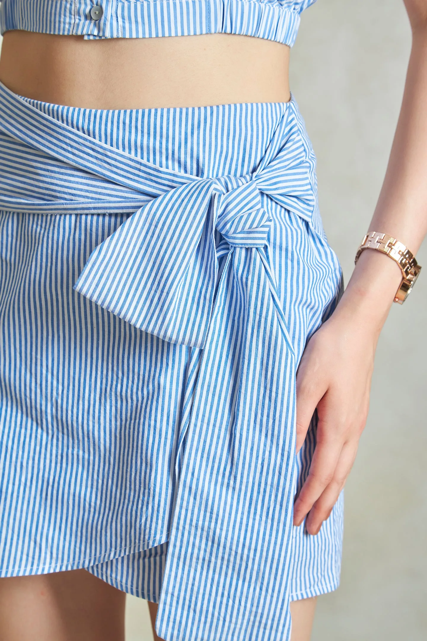 Tiffany Skirt|Cotton Skirt With Tie-up