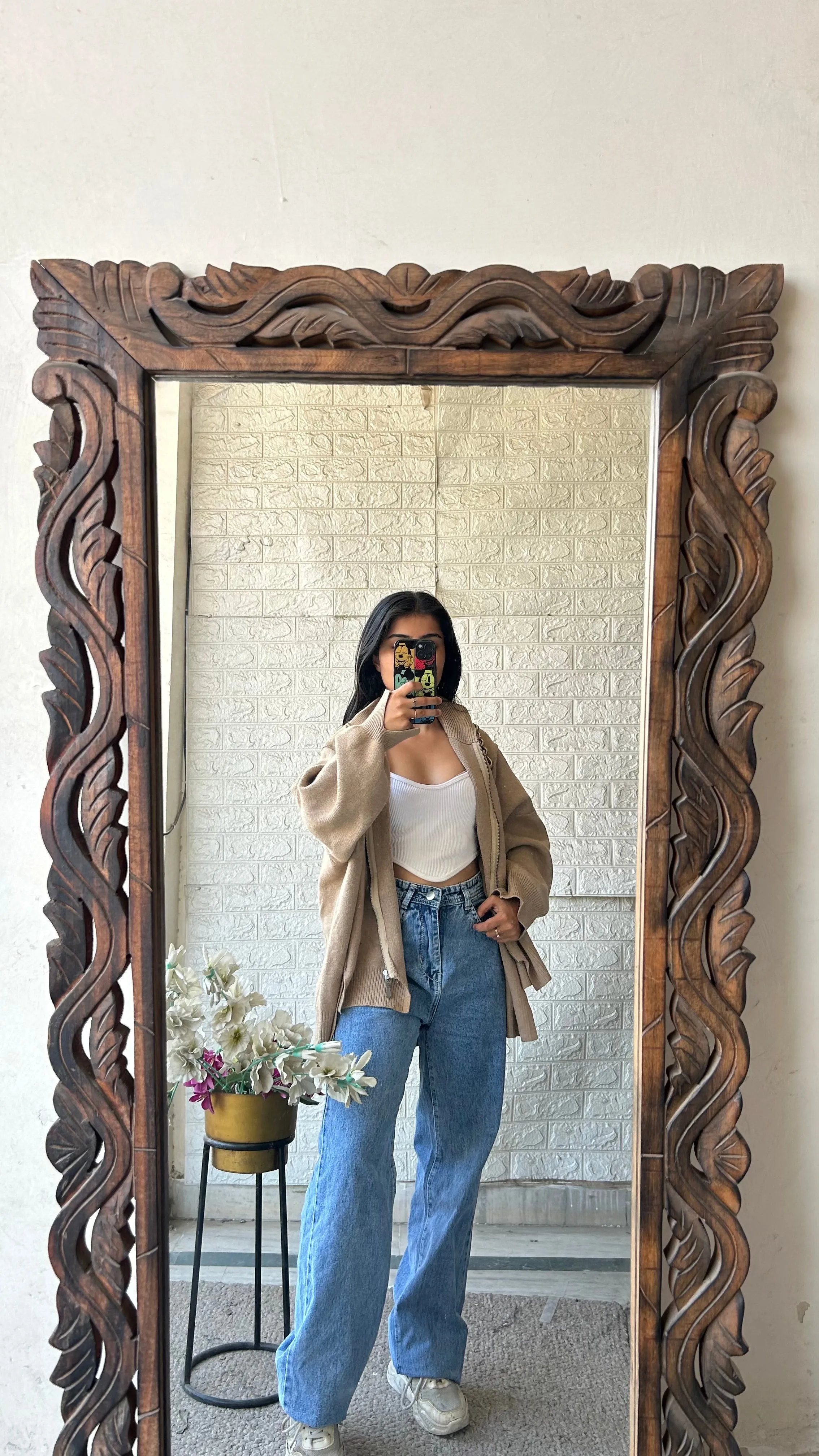 Zipper sweater L