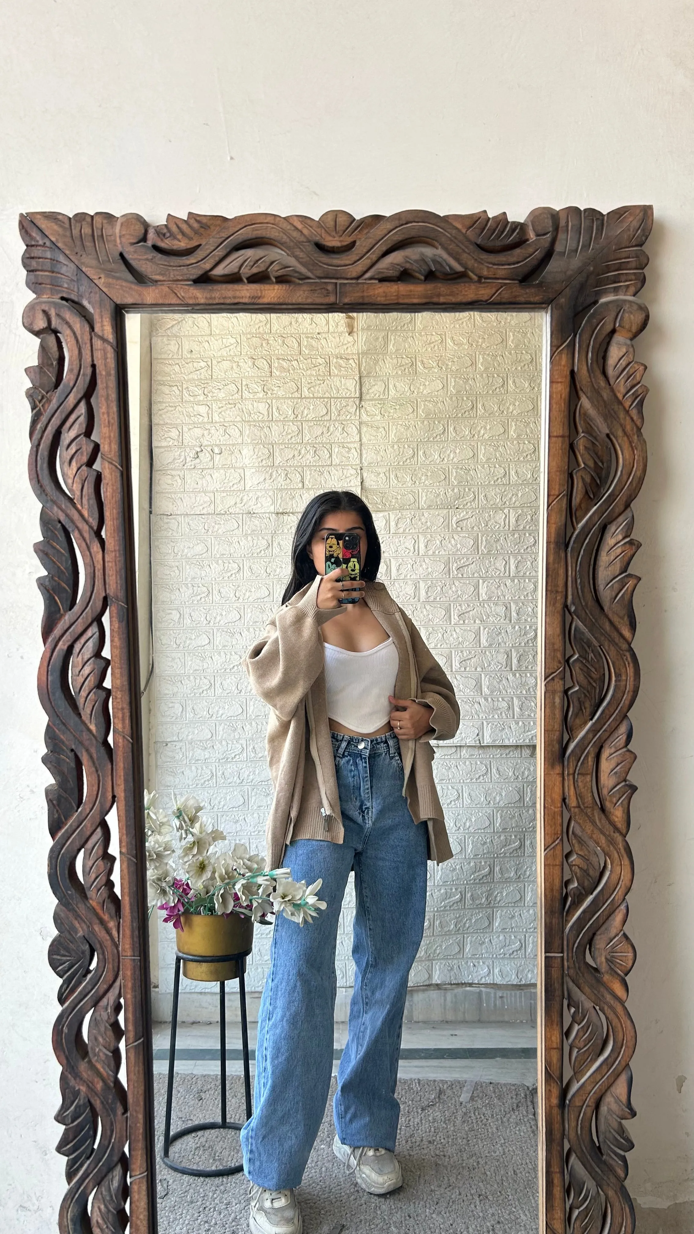 Zipper sweater L
